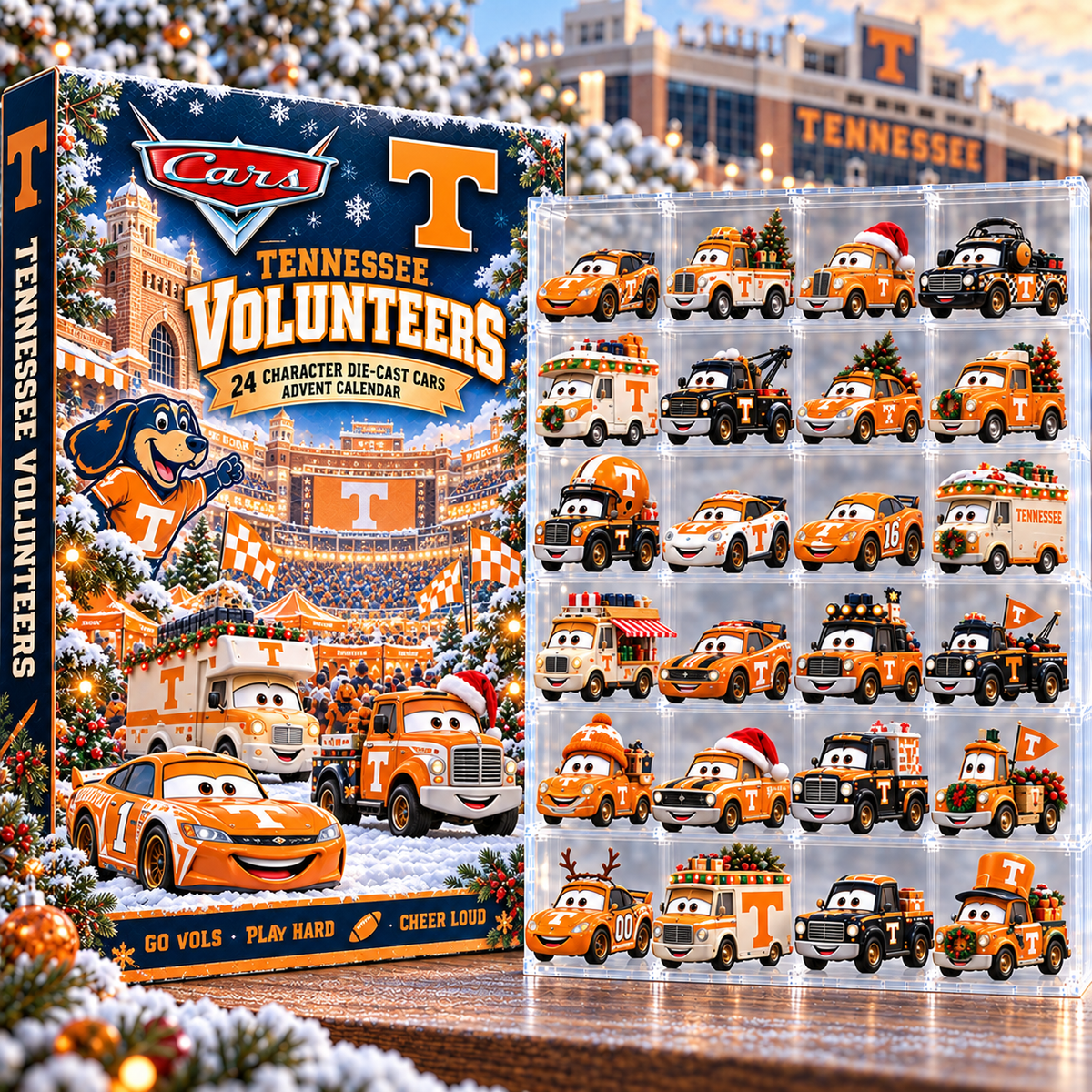 TVF Premium Character Die-Cast Cars Christmas Advent Calendar NTNA